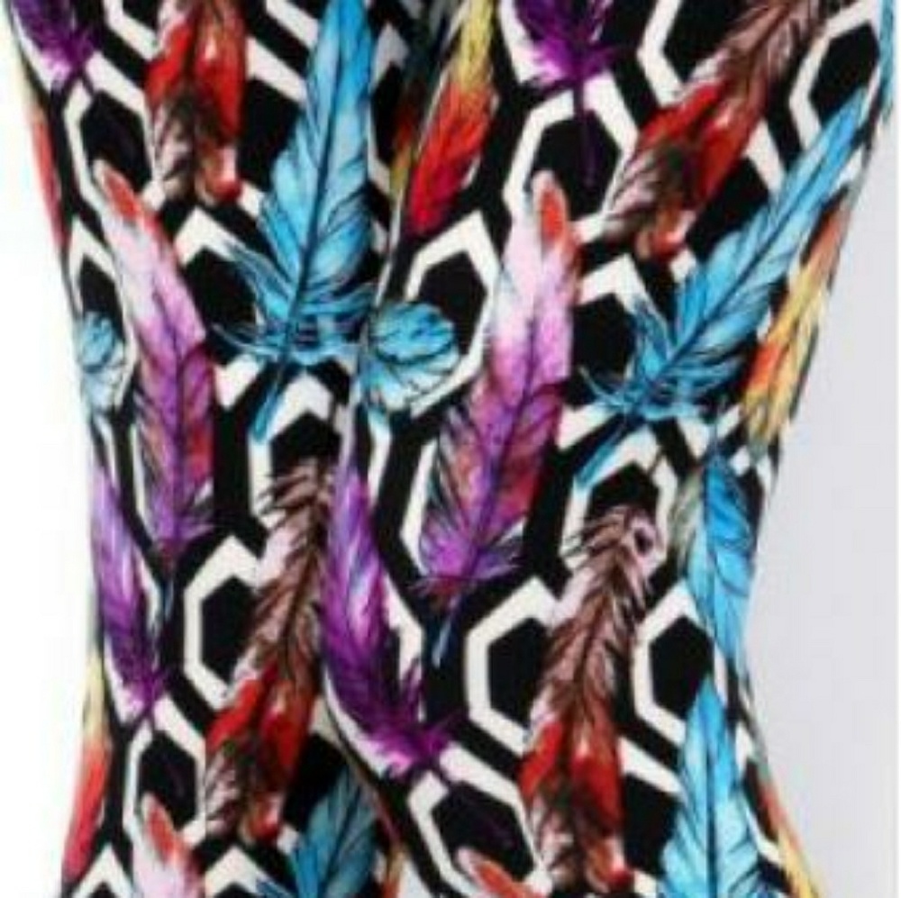 Rainbow Feathers Leggings